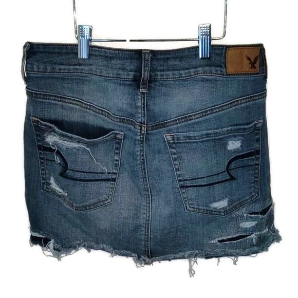 American Eagle Outfitters Women's Size US 4 Distressed Skirt - Picture 4 of 8